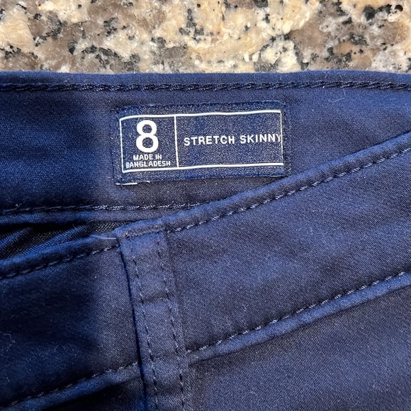 Gap blue stretch skinny jeans Sz 8 soft cotton 5 pockets - Picture 8 of 13